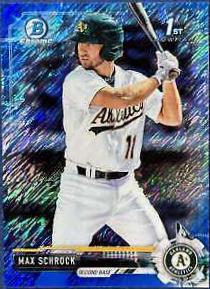 Max Schrock [Chrome Prospects Blue Shimmer Refractor] #BCP154