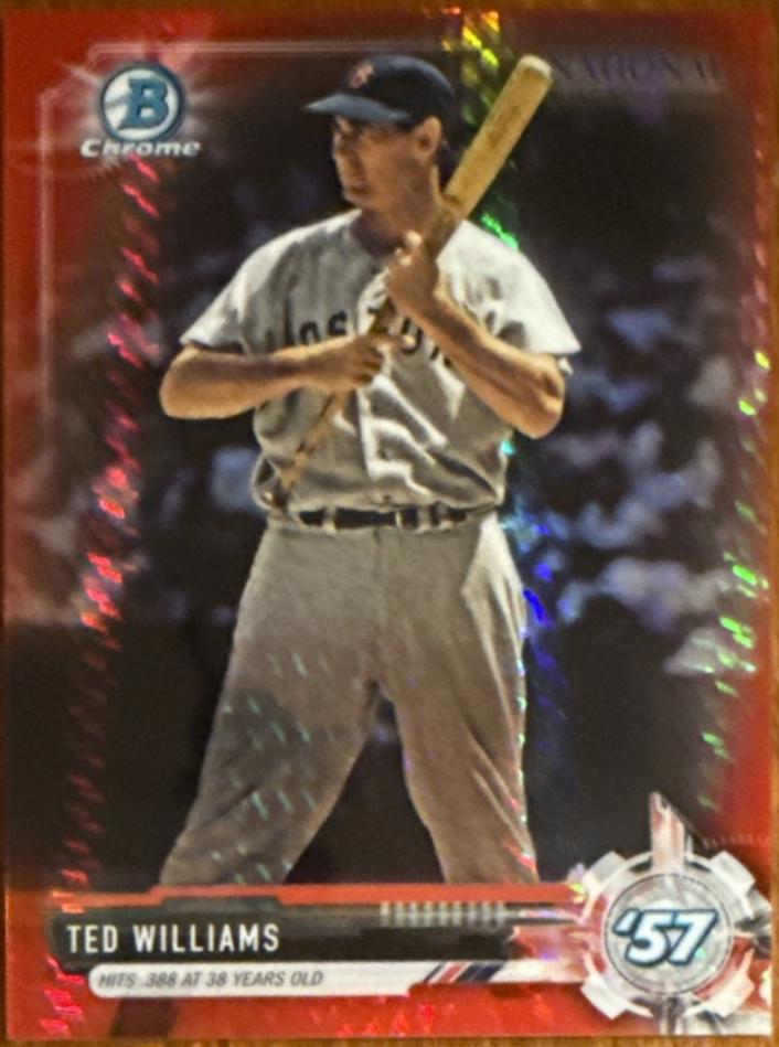 Ted Williams [Red Refractors] #BNR-TW