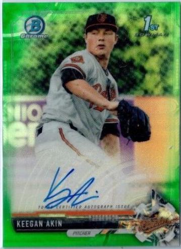 Keegan Akin [Green Refractor] #CPA-KA