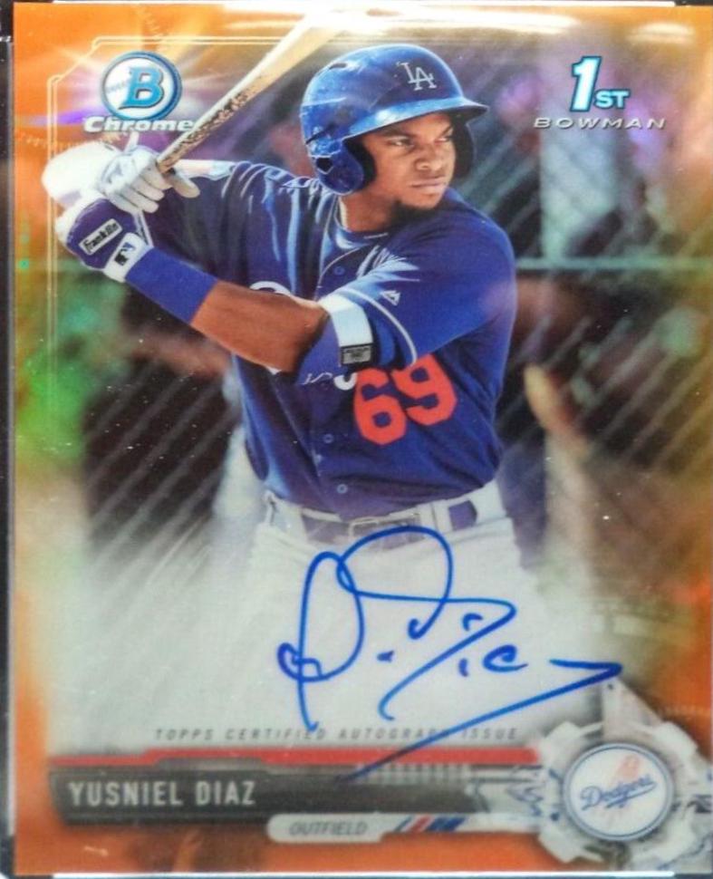 Yusniel Diaz [Orange Refractor] #CPA-YD