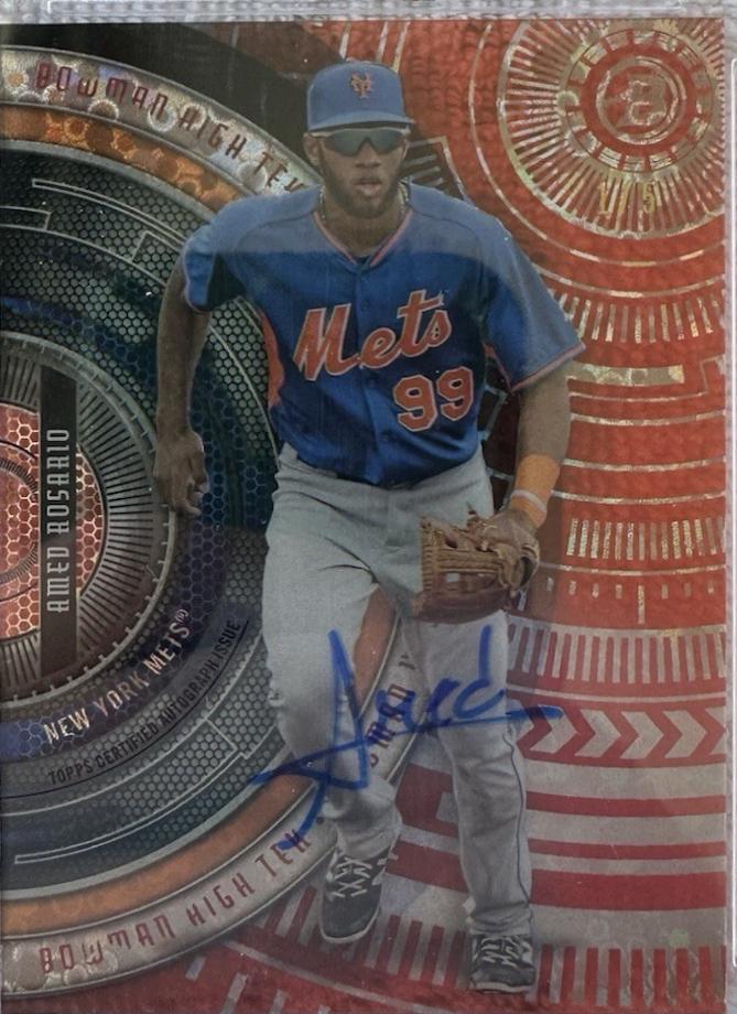 Amed Rosario [Autograph Red Orbit] #BHT-AR