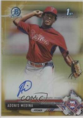 Adonis Medina [Chrome Gold Refractor] #CPA-AME