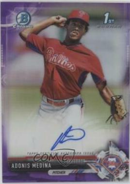 Adonis Medina [Chrome Purple Refractor] #CPA-AME