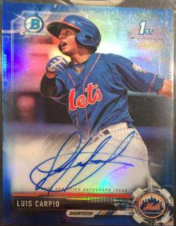 Luis Carpio [Chrome Blue Refractor] #CPA-LCA