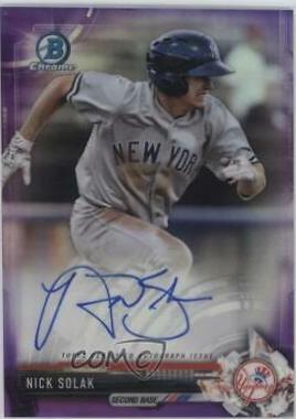 Nick Solak [Chrome Purple Refractor] #CPA-NSO