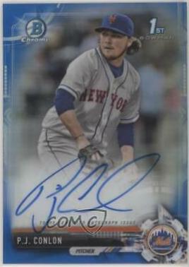 P.J. Conlon [Chrome Blue Refractor] #CPA-PC