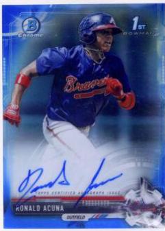 Ronald Acuna [Chrome Blue Refractor] #CPA-RA