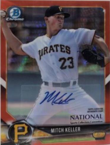 Mitch Keller [Autograph Red Refractor] #BNR-MK