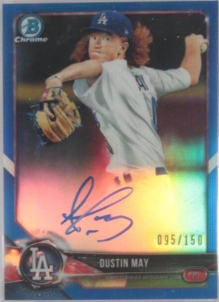 Dustin May [Blue Refractor] #BCPA-DM
