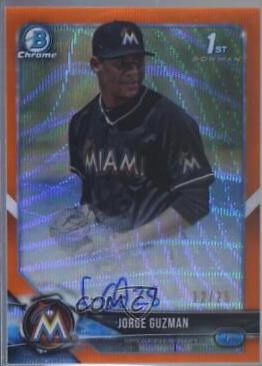 Jorge Guzman [Orange Wave Refractor] #BCPA-JG