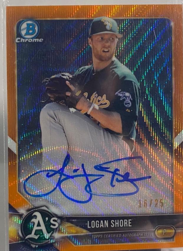 Logan Shore [Orange Wave Refractor] #BCPA-LS