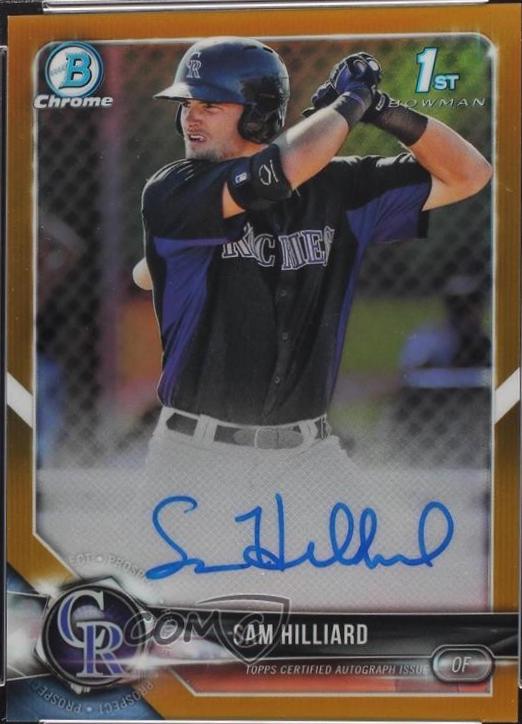 Sam Hilliard [Gold Refractor] #CPA-SHI