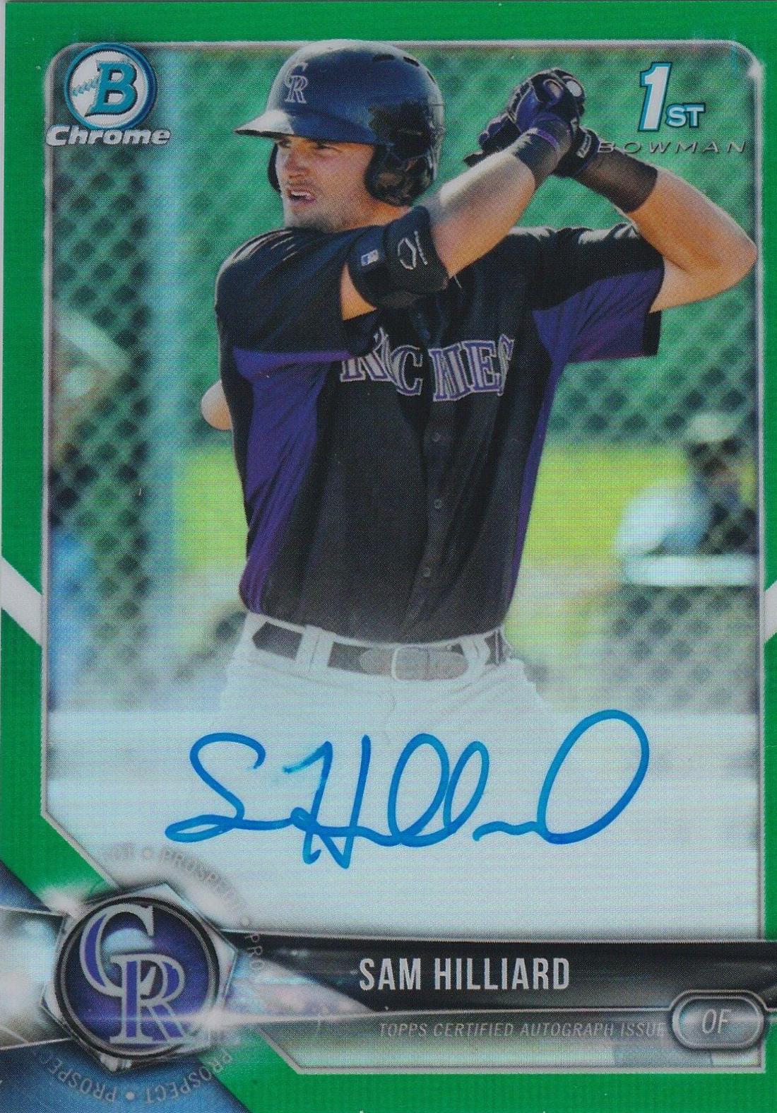 Sam Hilliard [Green Refractor] #CPA-SHI