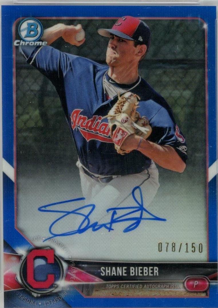 Shane Bieber [Blue Refractor] #BCPA-SB