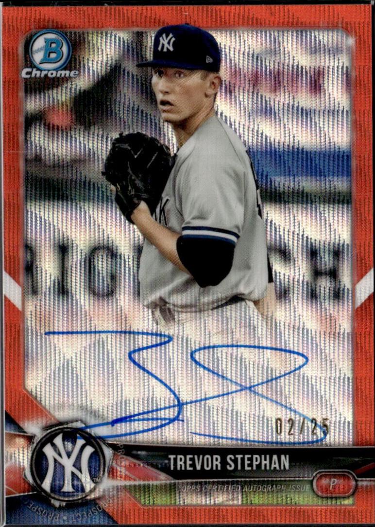 Trevor Stephan [Orange Wave Refractor] #BCPA-TS
