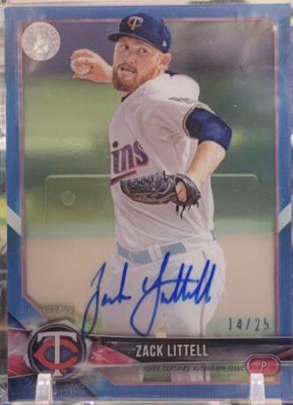 Zack Littell [Blue Refractor] #CPA-ZL