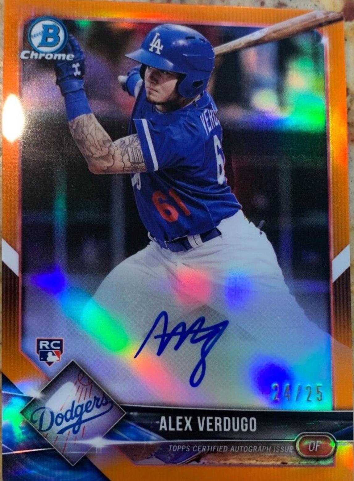 Alex Verdugo [Orange Refractor] #CRA-AV