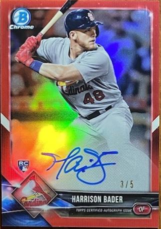 Harrison Bader [Red Refractor] #CRA-HB