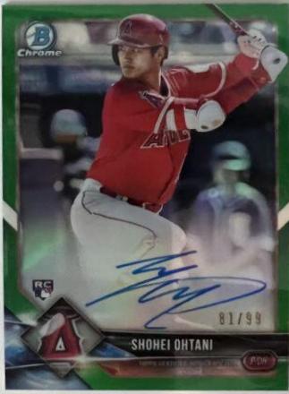 Shohei Ohtani [Green Refractor] #BCRA-SO