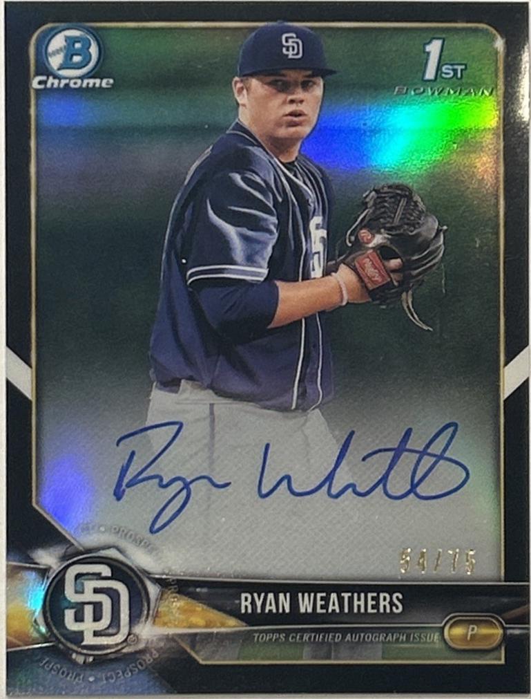 Ryan Weathers [Black Refractor] #CDA-RW
