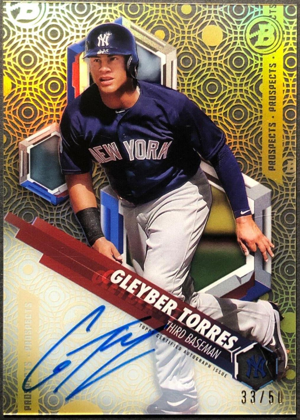 Gleyber Torres [Autograph Gold Rainbow] #GT