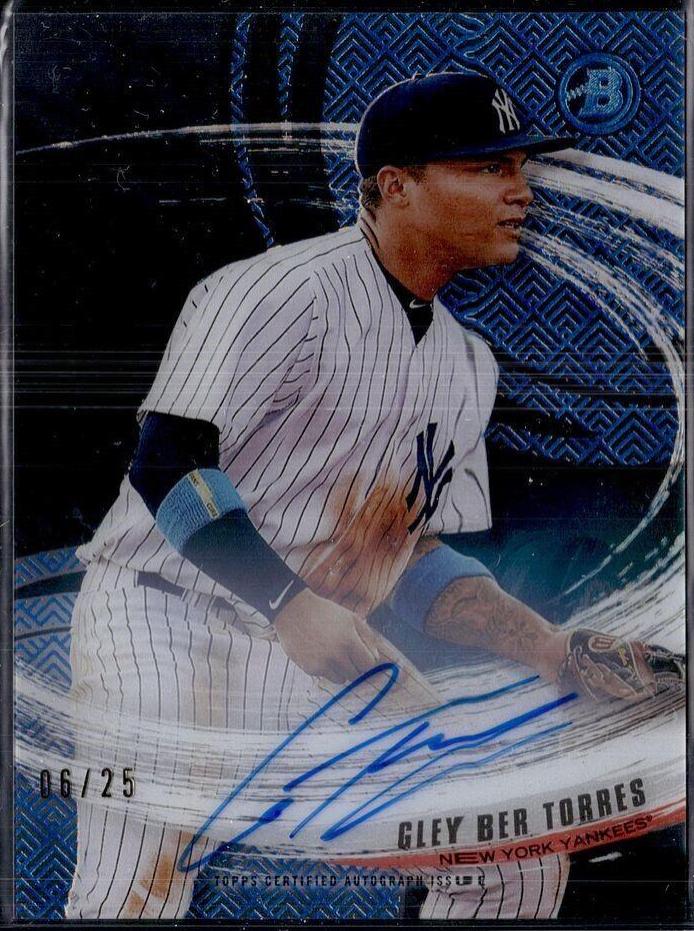 Gleyber Torres [Autograph Ocean Blue Tidal] #GT