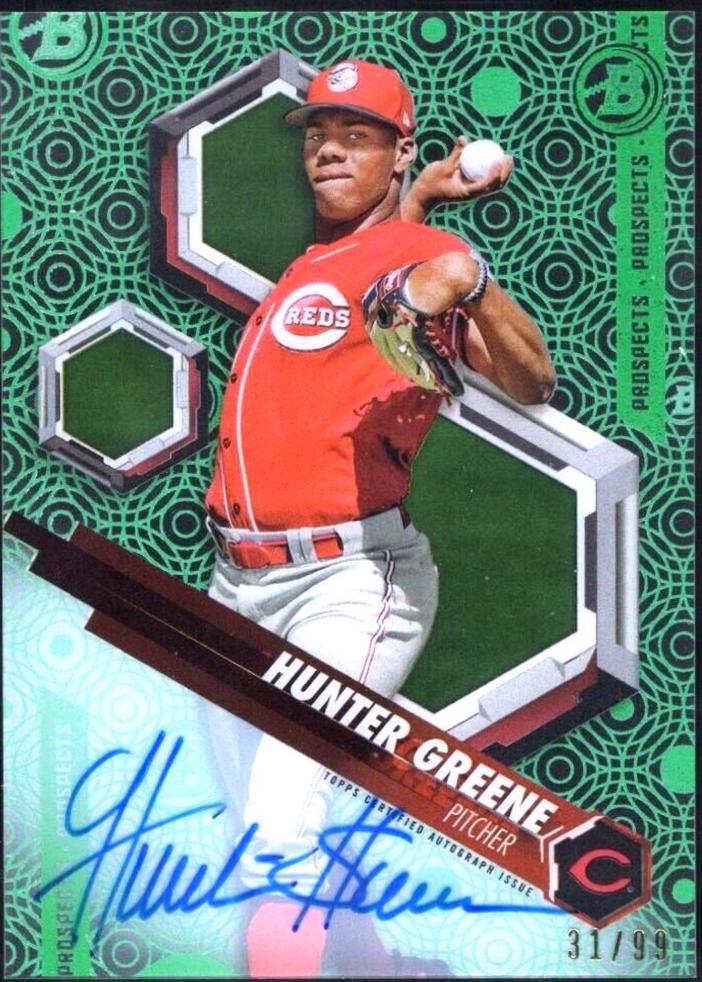Hunter Greene [Autograph Green Rainbow] #HG