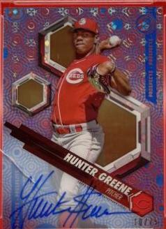 Hunter Greene [Autograph Ocean Blue Tidal] #HG
