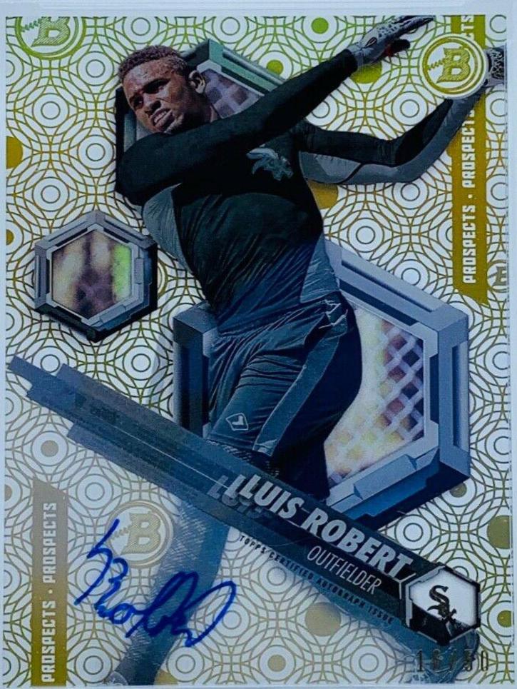 Luis Robert [Autograph Gold Rainbow] #LR