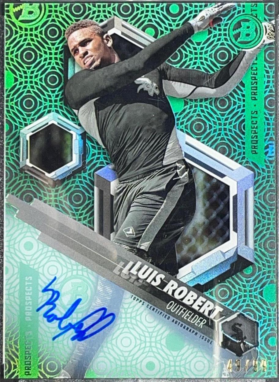 Luis Robert [Autograph Green Rainbow] #LR