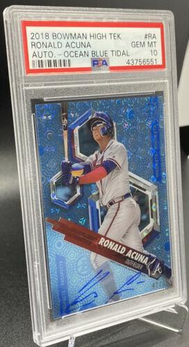 Ronald Acuna [Autograph Ocean Blue Tidal] #RA