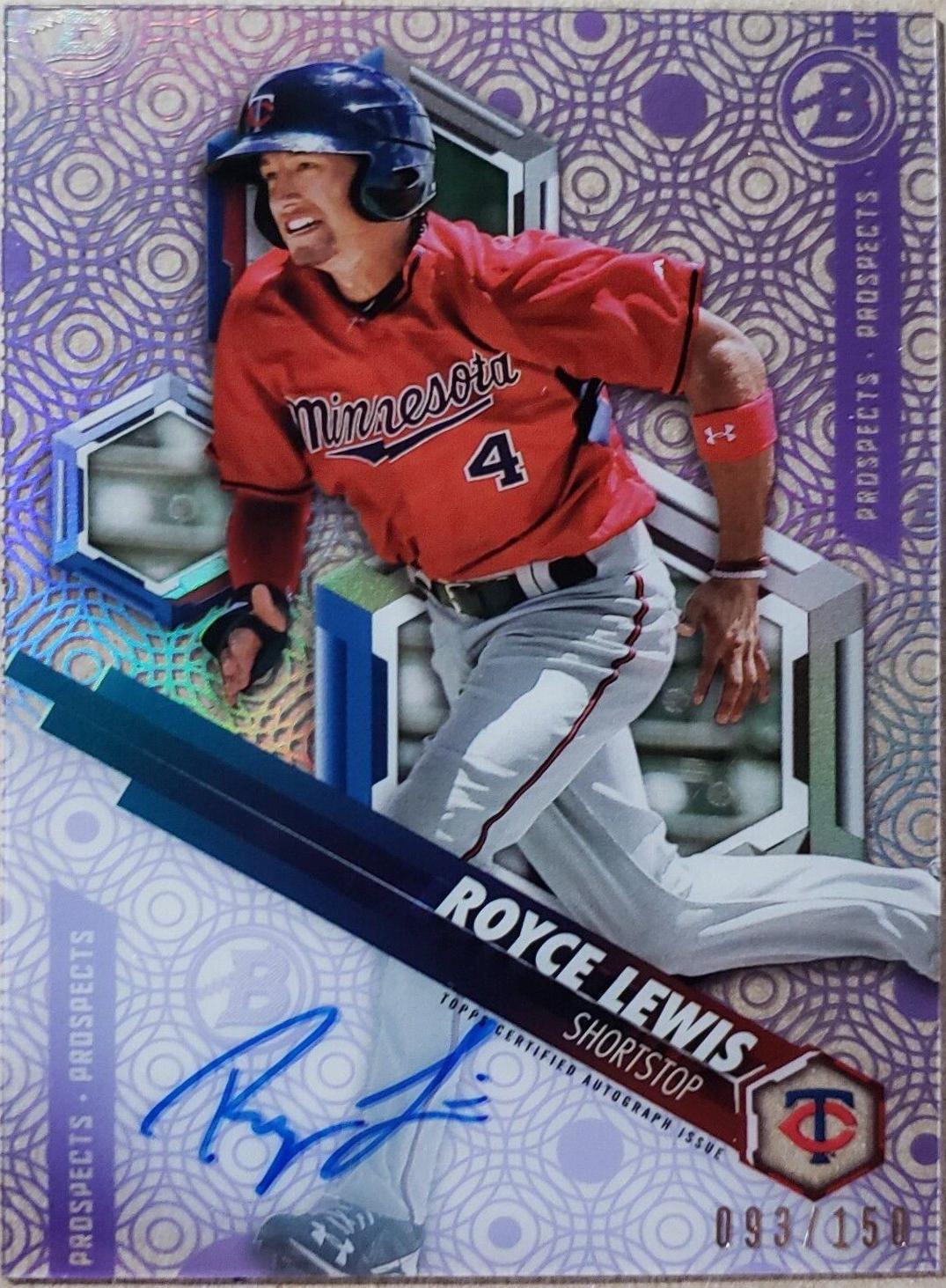 Royce Lewis [Autograph Purple Diffractor] #RL