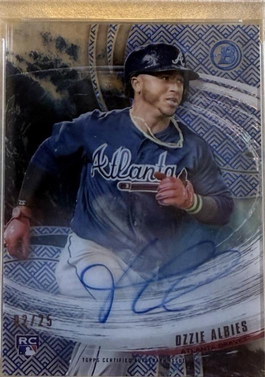 Ozzie Albies [Autograph Ocean Blue] #TY-OA