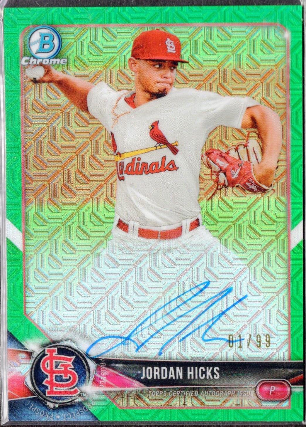 Jordan Hicks [Green Refractor] #BCP123