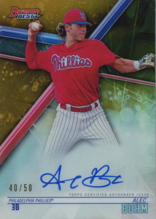 Alec Bohm [Gold] #B18-ABO