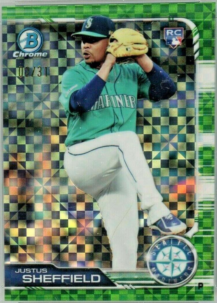 Justus Sheffield [X Green Xfractor] #58