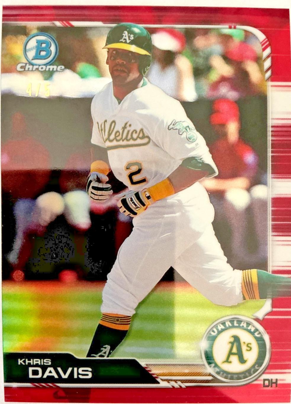 Khris Davis [Red Refractor] #46