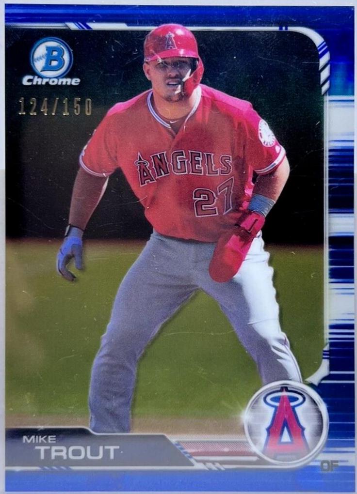 Mike Trout [Blue Refractor] #100