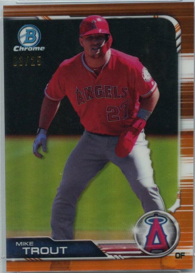 Mike Trout [Orange Refractor] #100