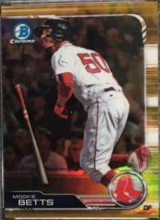 Mookie Betts [Gold Refractor] #75
