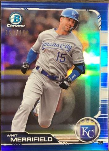Whit Merrifield [Blue Refractor] #22
