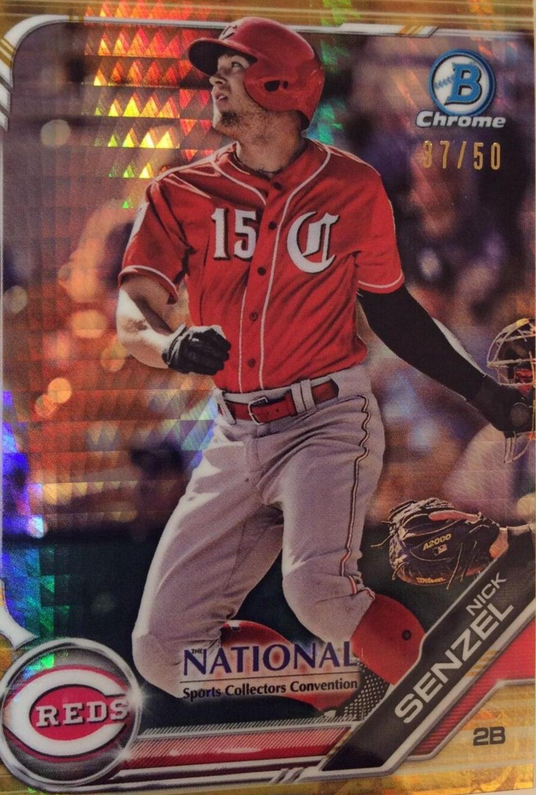 Nick Senzel [Gold Refractor] #BNR-NS