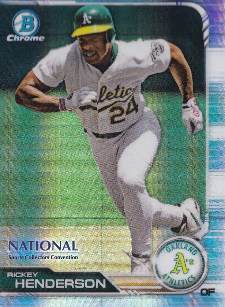 Rickey Henderson [Orange Refractor] #BNR-RH