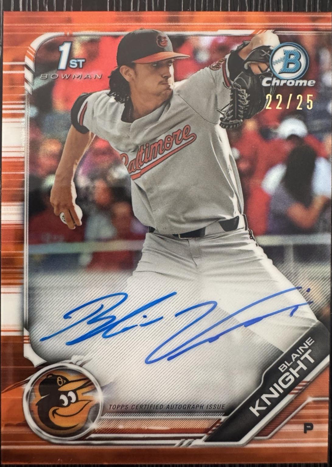Blaine Knight [Orange Refractor] #CPA-BK