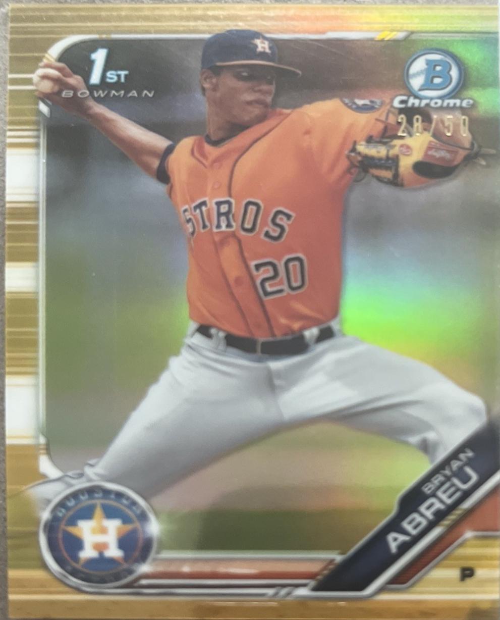 Bryan Abreu [Gold Refractor] #CPA-BA