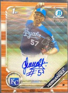 Carlos Hernandez [Orange Wave Refractor] #CPA-CH