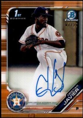 Cristian Javier [Orange Refractor] #CPA-CJ