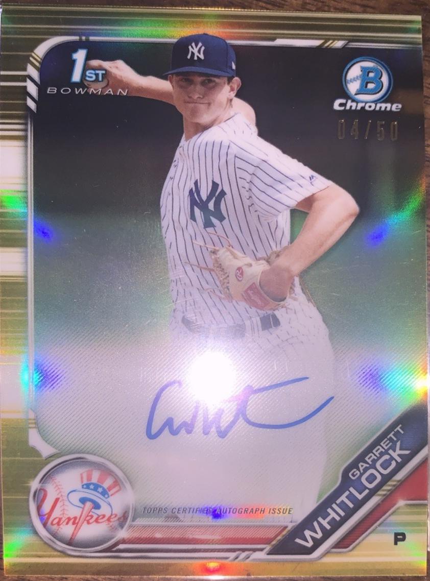Garrett Whitlock [Gold Refractor] #CPA-GW