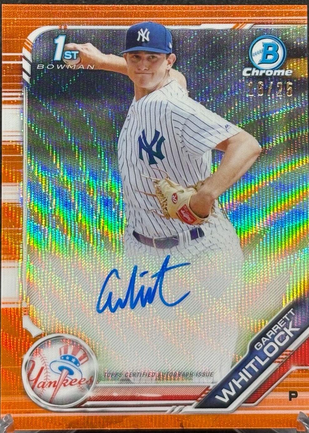 Garrett Whitlock [Orange Wave Refractor] #CPA-GW