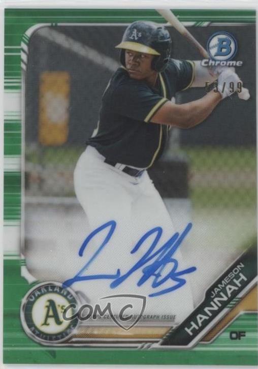 Jameson Hannah [Green Refractor] #CPA-JHA